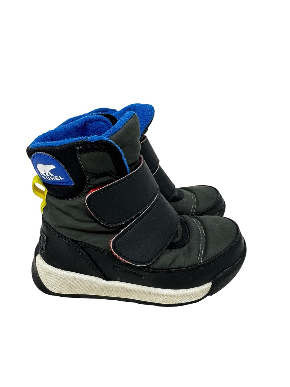 Sorel Boots Whitney Strap Waterproof Winter Little Boys Toddler Child Size 8